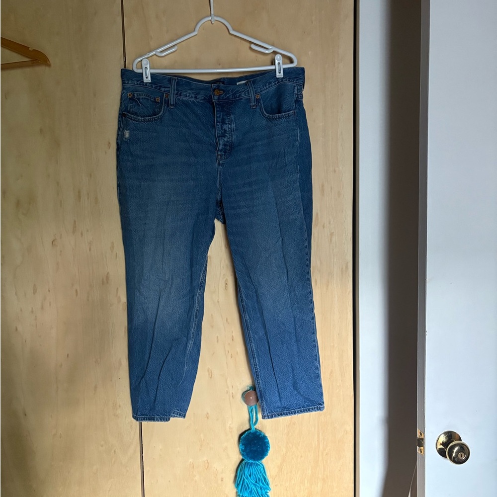 J Crew High Rise Straight Jeans 34P